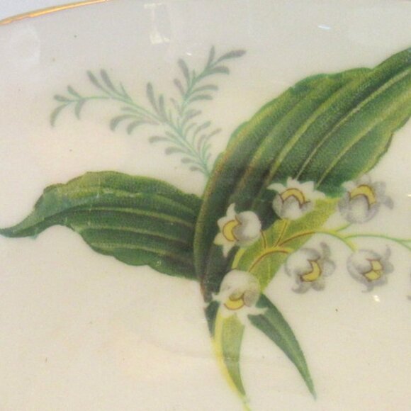 Hammersley Lily of the Valley Tea Cup and Saucer, Signed E. Tipping, Gilt I251 - Picture 8 of 9